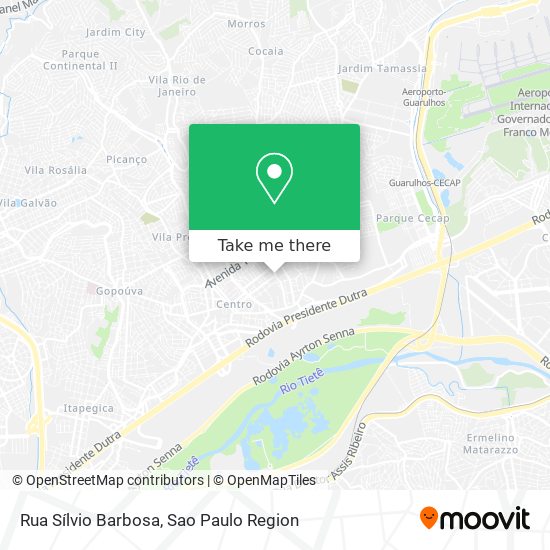 Mapa Rua Sílvio Barbosa