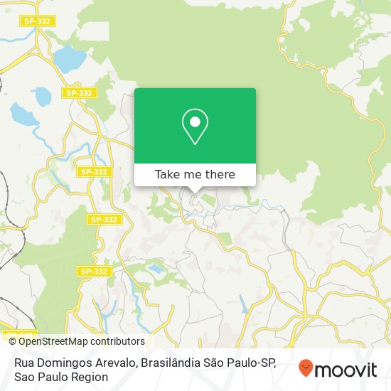 Rua Domingos Arevalo, Brasilândia São Paulo-SP map