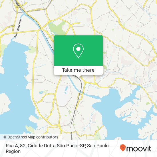 Mapa Rua A, 82, Cidade Dutra São Paulo-SP