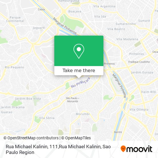 Rua Michael Kalinin, 111,Rua Michael Kalinin map