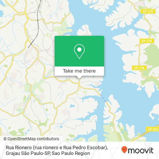 Mapa Rua Rionero (rua rionero e Rua Pedro Escobar), Grajau São Paulo-SP