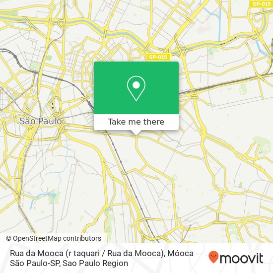 Mapa Rua da Mooca (r taquari / Rua da Mooca), Móoca São Paulo-SP