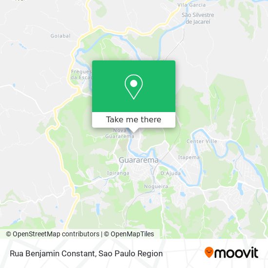 Rua Benjamin Constant map