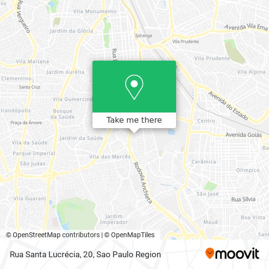 Mapa Rua Santa Lucrécia, 20