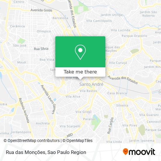 Rua das Monções map
