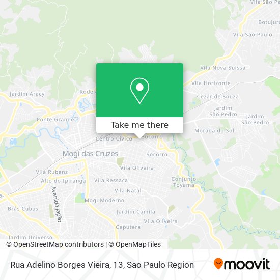 Rua Adelino Borges Vieira, 13 map