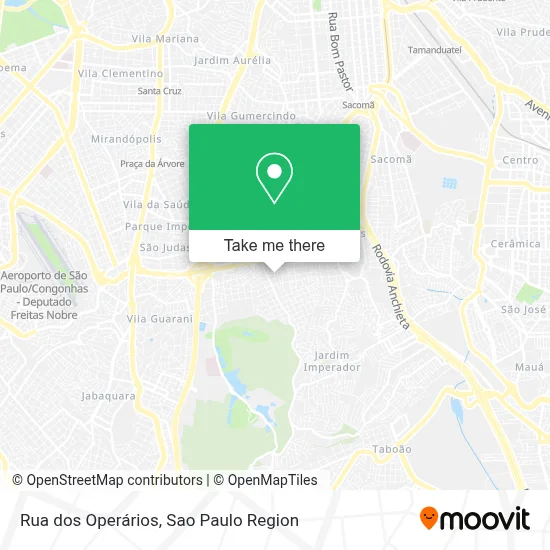 Rua dos Operários map