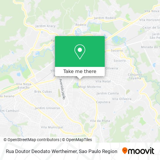 Rua Doutor Deodato Wertheimer map