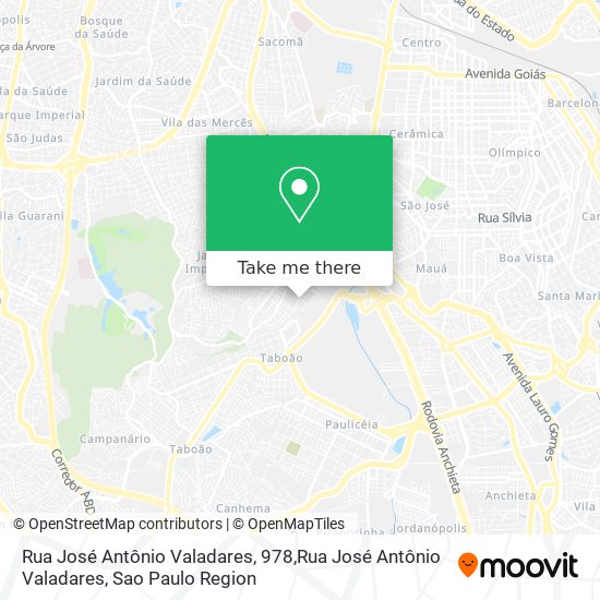 Mapa Rua José Antônio Valadares, 978,Rua José Antônio Valadares