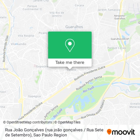 Rua João Gonçalves (rua joão gonçalves / Rua Sete de Setembro) map