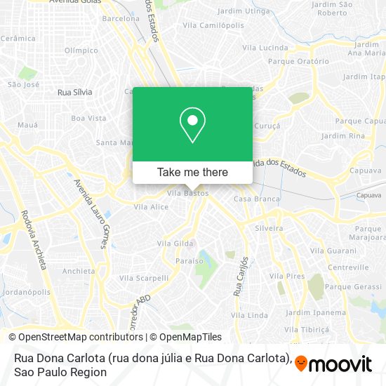 Rua Dona Carlota (rua dona júlia e Rua Dona Carlota) map