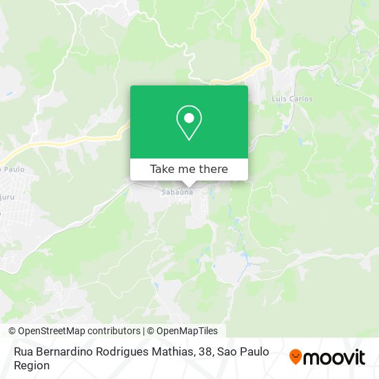 Mapa Rua Bernardino Rodrigues Mathias, 38