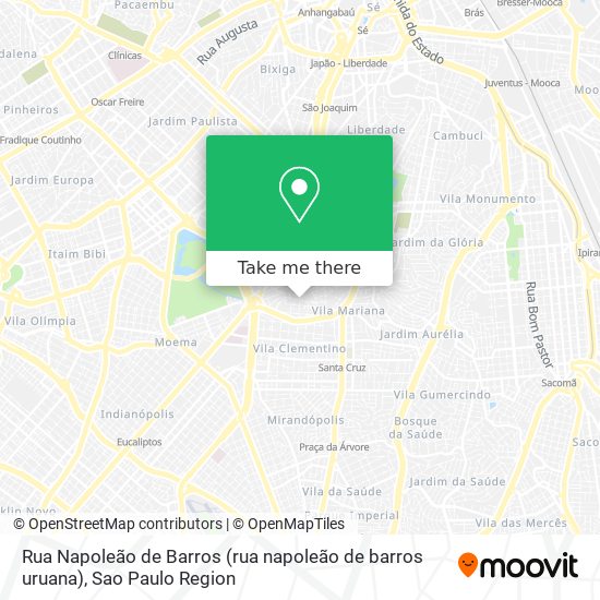 Rua Napoleão de Barros (rua napoleão de barros uruana) map
