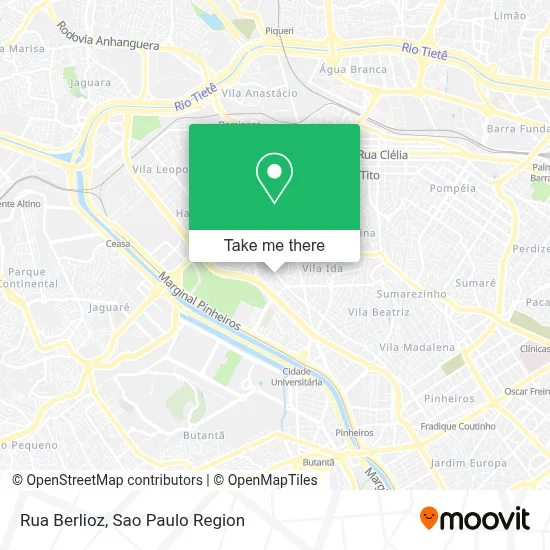 Rua Berlioz map