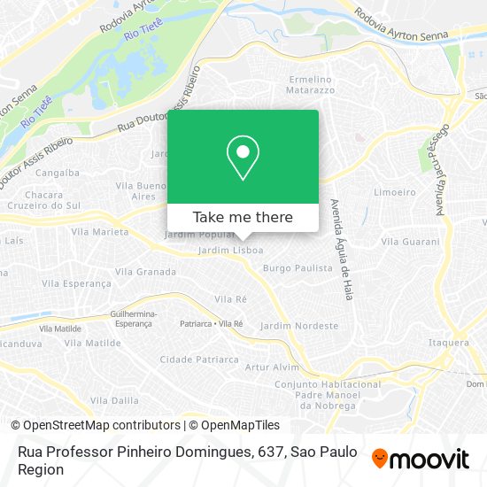 Mapa Rua Professor Pinheiro Domingues, 637