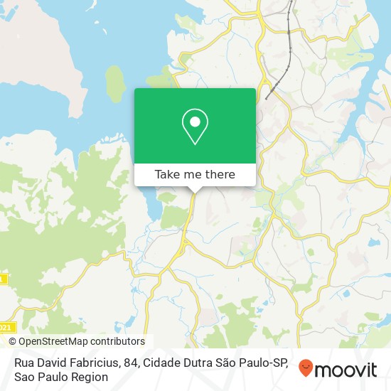 Mapa Rua David Fabricius, 84, Cidade Dutra São Paulo-SP