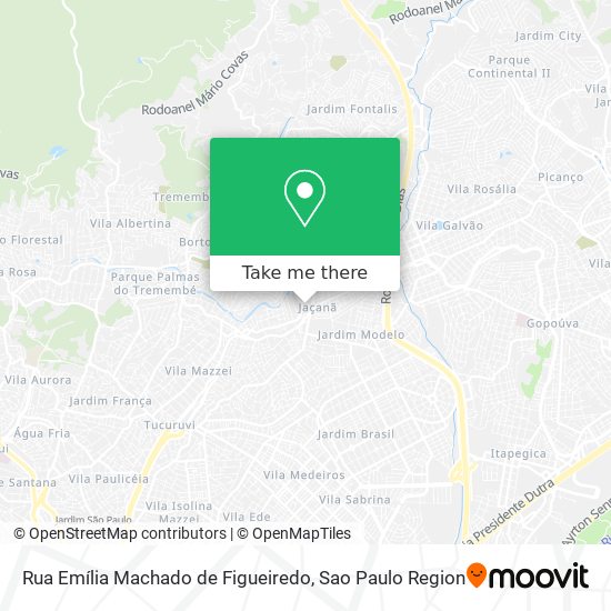 Mapa Rua Emília Machado de Figueiredo