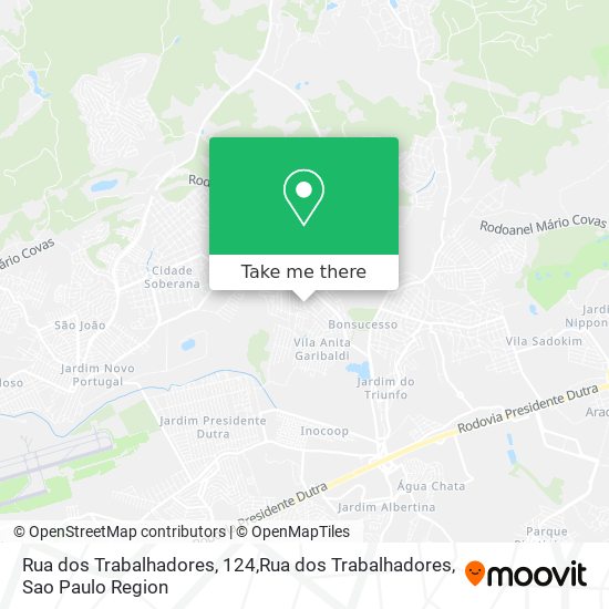 Rua dos Trabalhadores, 124,Rua dos Trabalhadores map