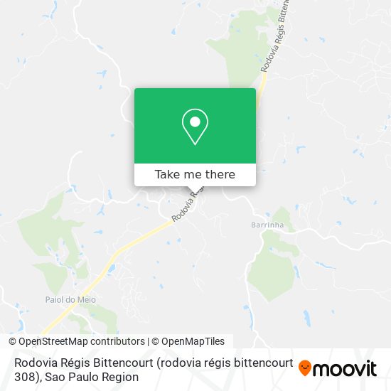 Rodovia Régis Bittencourt (rodovia régis bittencourt 308) map