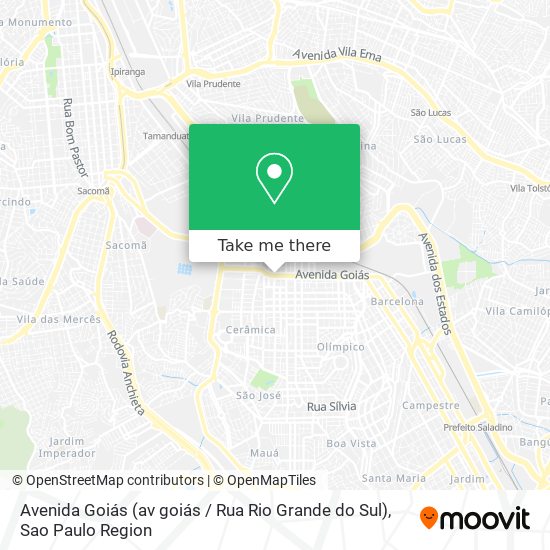 Avenida Goiás (av goiás / Rua Rio Grande do Sul) map