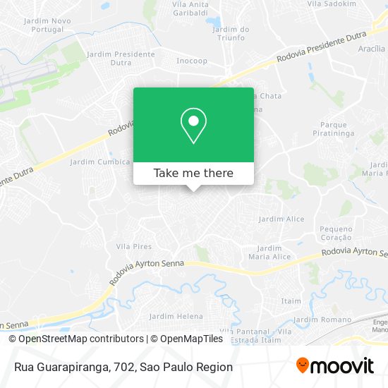 Mapa Rua Guarapiranga, 702