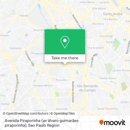 Avenida Piraporinha (av álvaro guimarães piraporinha) map