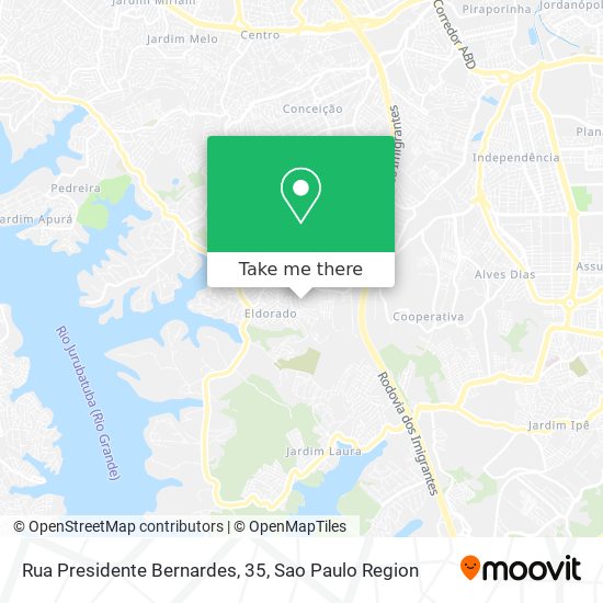 Mapa Rua Presidente Bernardes, 35