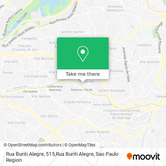 Mapa Rua Buriti Alegre, 515,Rua Buriti Alegre