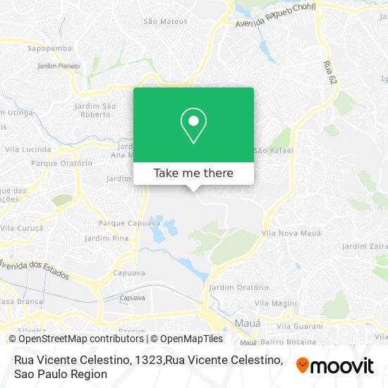 Mapa Rua Vicente Celestino, 1323,Rua Vicente Celestino