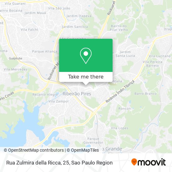 Rua Zulmira della Ricca, 25 map