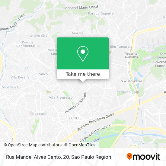 Rua Manoel Alves Canto, 20 map