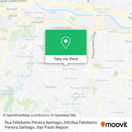 Rua Felisberto Pereira Santiago, 340,Rua Felisberto Pereira Santiago map