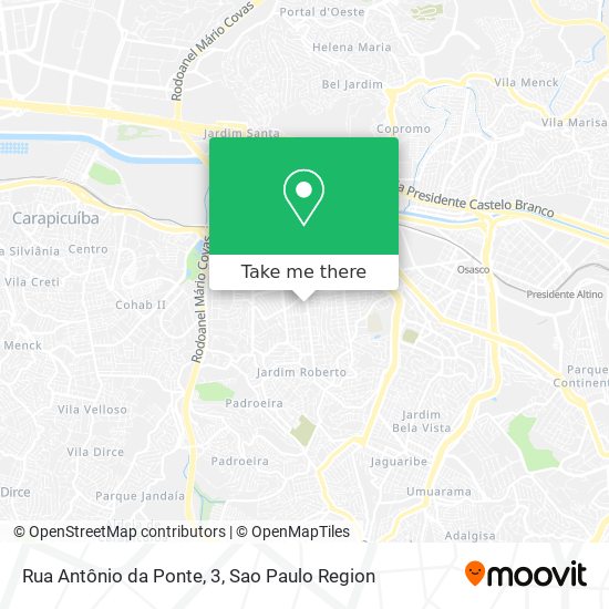 Rua Antônio da Ponte, 3 map