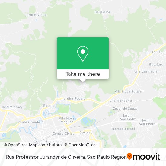Mapa Rua Professor Jurandyr de Oliveira