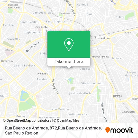 Mapa Rua Bueno de Andrade, 872,Rua Bueno de Andrade