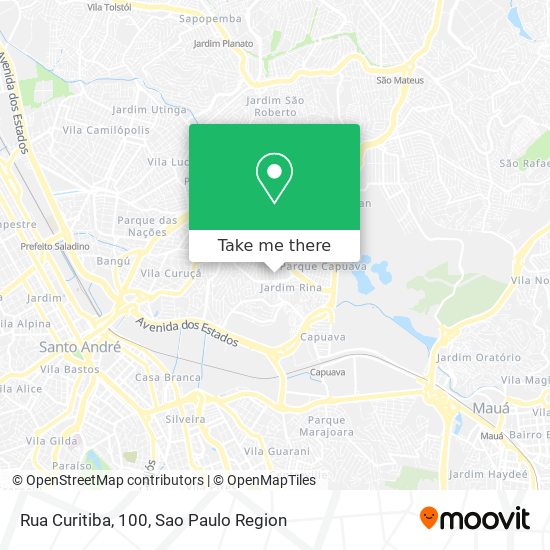 Mapa Rua Curitiba, 100