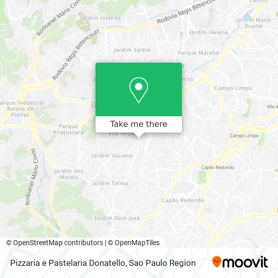 Pizzaria e Pastelaria Donatello map
