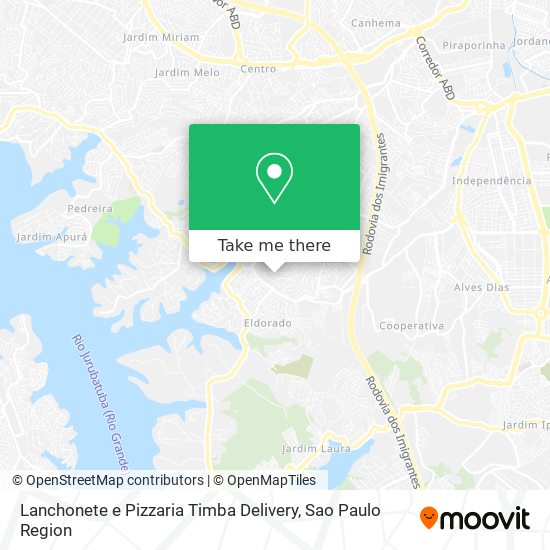 Lanchonete e Pizzaria Timba Delivery map