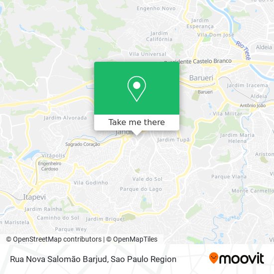 Mapa Rua Nova Salomão Barjud