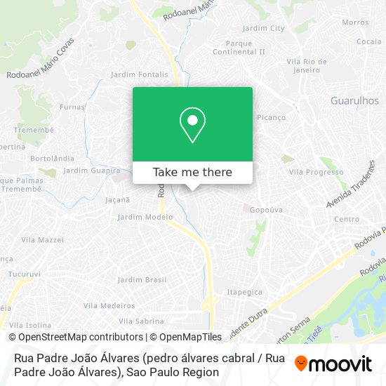 Rua Padre João Álvares (pedro álvares cabral / Rua Padre João Álvares) map