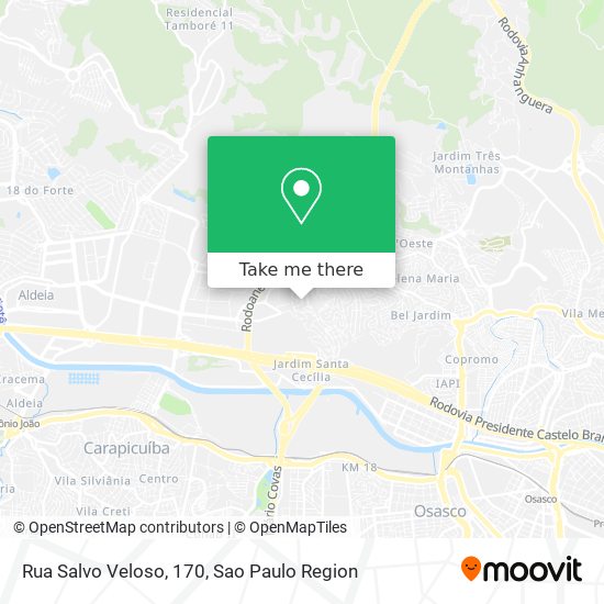 Mapa Rua Salvo Veloso, 170