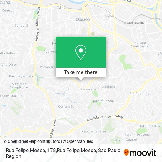 Rua Felipe Mosca, 178,Rua Felipe Mosca map