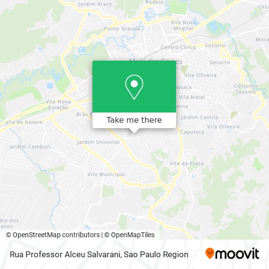 Mapa Rua Professor Alceu Salvarani