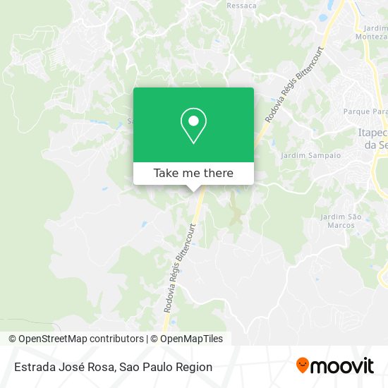 Estrada José Rosa map
