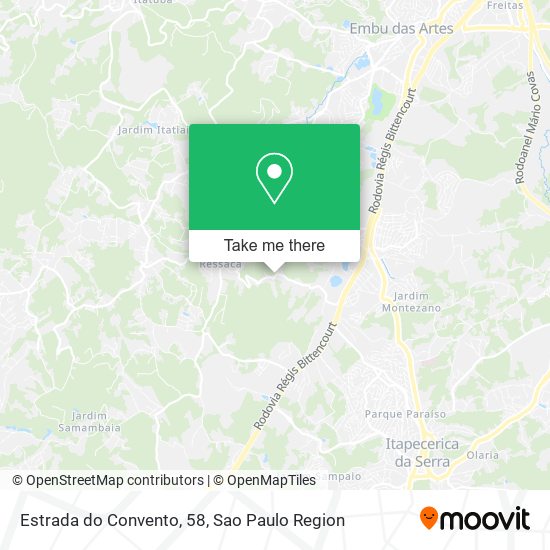 Estrada do Convento, 58 map