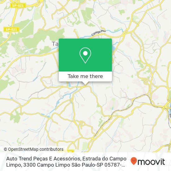 Auto Trend Peças E Acessórios, Estrada do Campo Limpo, 3300 Campo Limpo São Paulo-SP 05787-001 map