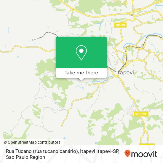 Mapa Rua Tucano (rua tucano canário), Itapevi Itapevi-SP