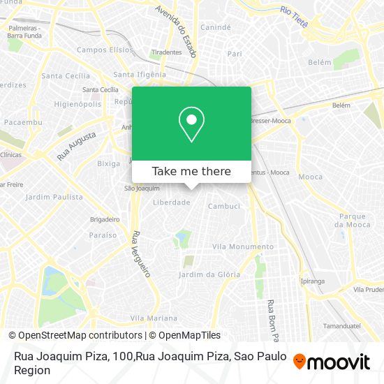 Rua Joaquim Piza, 100,Rua Joaquim Piza map