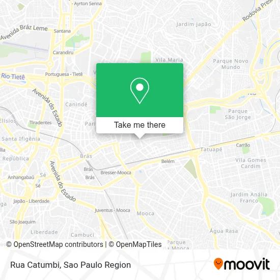 Rua Catumbi map