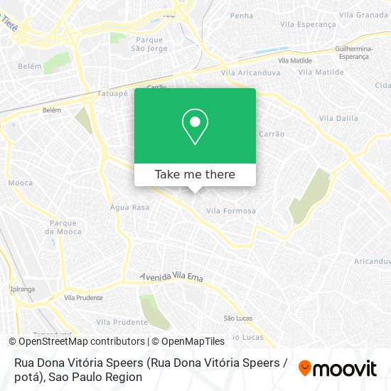 Rua Dona Vitória Speers map